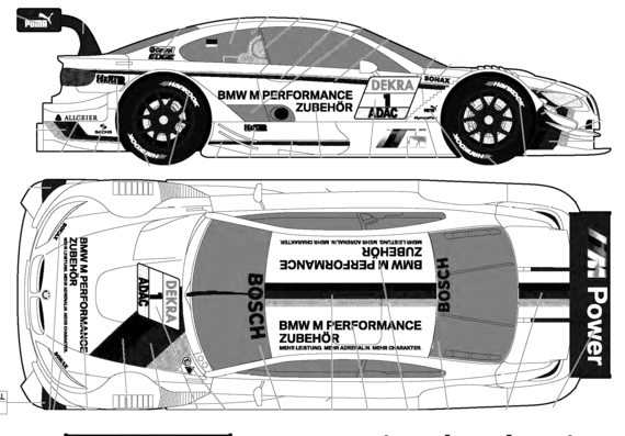 BMW M3 DTM (2012) - BMW - drawings, dimensions, pictures of the car