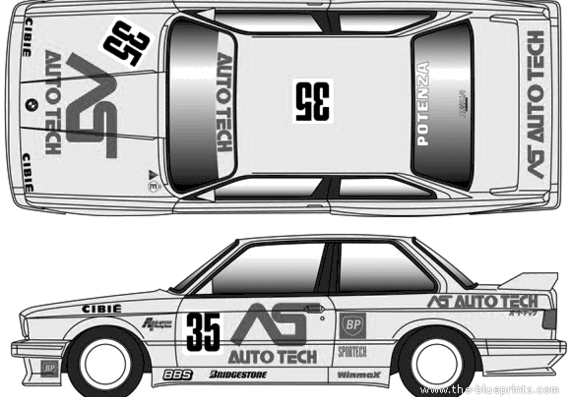 BMW M3 (E30) (1992) - BMW - drawings, dimensions, pictures of the car