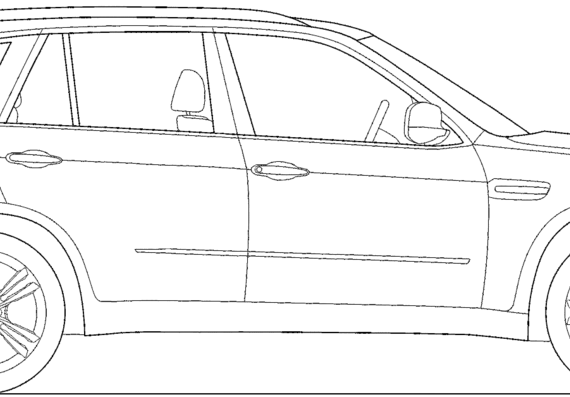 BMW X5M (2013) - БМВ - чертежи, габариты, рисунки автомобиля