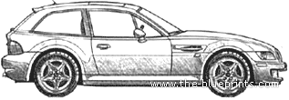 BMW Z3M (E36/8) (1998) - БМВ - чертежи, габариты, рисунки автомобиля