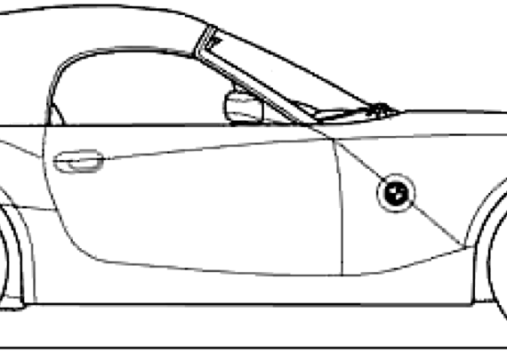 BMW Z4M (2006) - БМВ - чертежи, габариты, рисунки автомобиля
