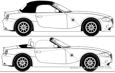 BMW Z4 (2004) - BMW - drawings, dimensions, pictures of the car