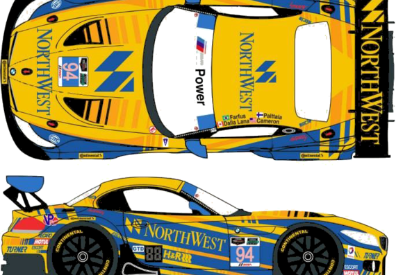BMW Z4 GT3 (2014) - BMW - drawings, dimensions, pictures of the car