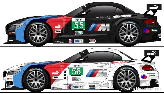 BMW Z4 GTE (2013) - BMW - drawings, dimensions, pictures of the car