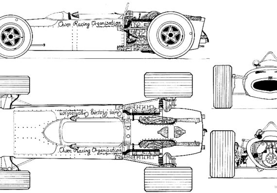 BRM 83 (1967) - BRM - drawings, dimensions, figures of the car