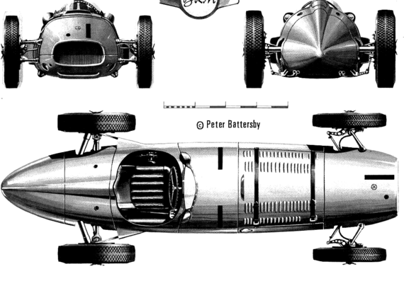 BRM Mk I - BRM - drawings, dimensions, figures of the car