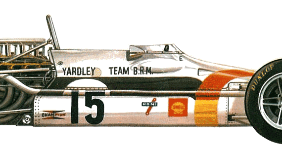 BRM P153 F1 GP (1970) - Different cars - drawings, dimensions, pictures of the car