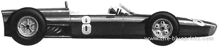 BRM P261 F1 (1964) - БРМ - чертежи, габариты, рисунки автомобиля