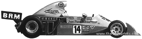 BRM Stanley P201 F1 (1974) - БРМ - чертежи, габариты, рисунки автомобиля