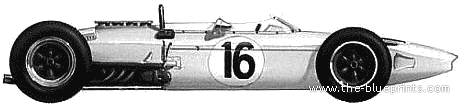 BRP BRM Mk.1 F1 (1964) - БРМ - чертежи, габариты, рисунки автомобиля