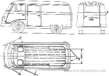 Bajaj Tempo Matador Delivery Van - Разные автомобили - чертежи, габариты, рисунки автомобиля