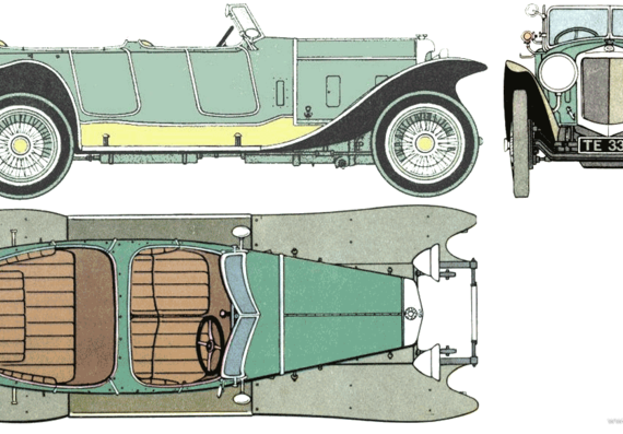Ballot 2 LT (1929) - Разные автомобили - чертежи, габариты, рисунки автомобиля