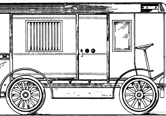 Bellamore Armoured Car - Разные автомобили - чертежи, габариты, рисунки автомобиля