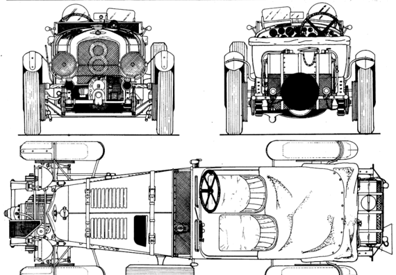 Bentley 4.5L Blower (1929) - Bentley - drawings, dimensions, pictures of the car