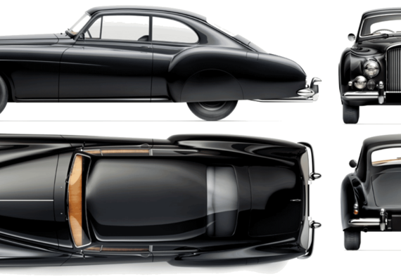 Bentley Continental R Mulliner (1952) - Bentley - drawings 