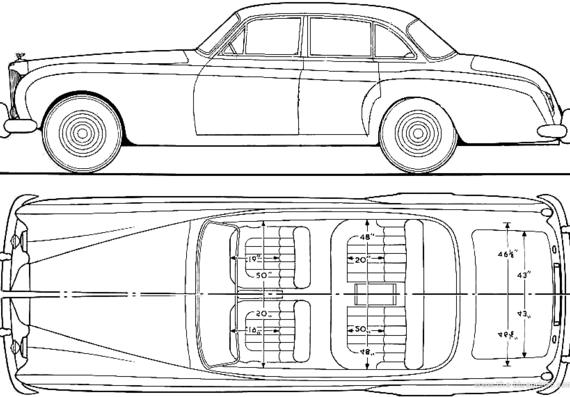 Bentley Continental S2 Saloon James Young (1961) - Bentley - drawings, dimensions, pictures of the car