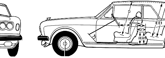 Bentley Corniche (1981) - Bentley - drawings, dimensions, pictures of the car