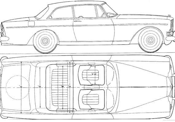 Bentley S3 Continental 2-Door Sports Saloon (1964) - Bentley - drawings, dimensions, pictures of the car