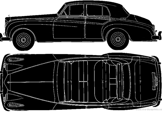 Bentley S Saloon - Бентли - чертежи, габариты, рисунки автомобиля