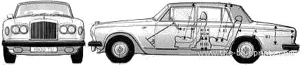 Bentley T2 (1977) - Bentley - drawings, dimensions, pictures of the car