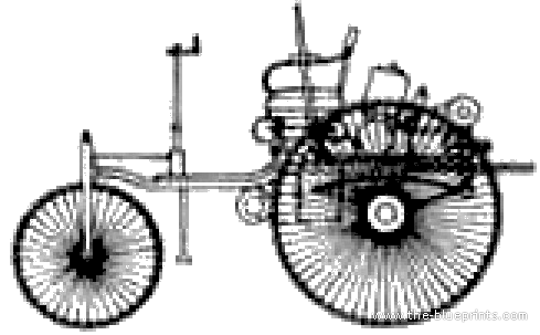 Benz (1885) - Various cars - drawings, dimensions, pictures of the car
