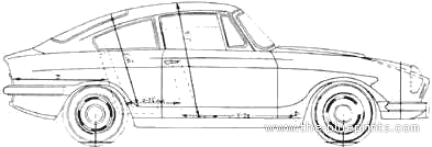 Bond GT 4S 1300 - Разные автомобили - чертежи, габариты, рисунки автомобиля