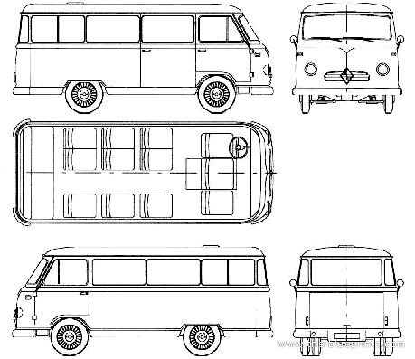 Borgward B611 Omnibus (1957) - Bogward - drawings, dimensions, pictures of the car