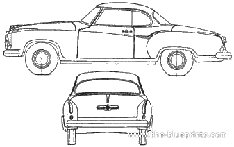 Borgward Isabella Coupe (1959) - Богвард - чертежи, габариты, рисунки автомобиля