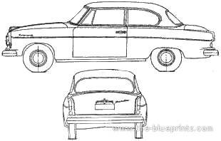 Borgward Isabella Sedan (1959) - Bogward - drawings, dimensions, pictures of the car