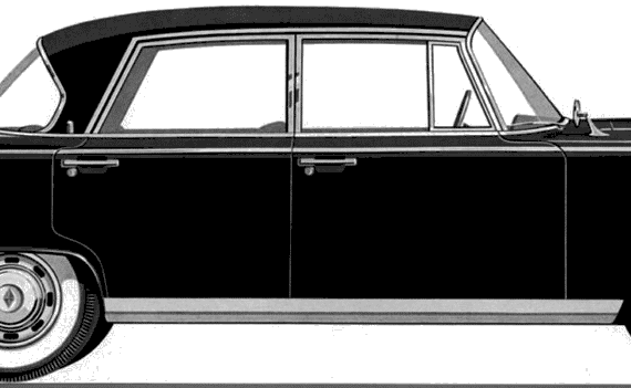 Borgward P100 2300 - Богвард - чертежи, габариты, рисунки автомобиля