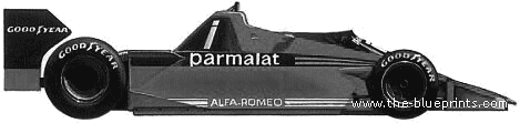 Brabham Alfa-Romeo BT46 F1 (1978) - Брэбхем - чертежи, габариты, рисунки автомобиля