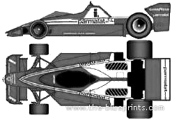 Brabham BT46 F1 GP (1978) - Разные автомобили - чертежи, габариты, рисунки автомобиля
