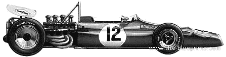 Brabham Ford BT33 F1 (1970) - Brabham - drawings, dimensions, pictures of the car