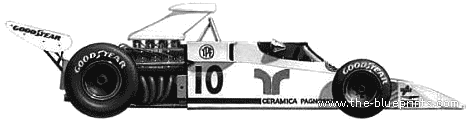 Brabham Ford BT42 F1 (1973) - Brabham - drawings, dimensions, pictures of the car