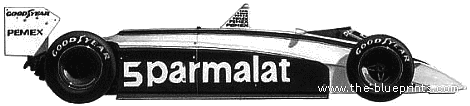 Brabham Ford BT49 F1 (1981) - Brabham - drawings, dimensions, pictures of the car