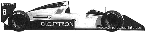 Brabham Judd BT58 F1 (1989) - Брэбхем - чертежи, габариты, рисунки автомобиля