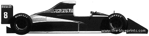 Brabham Judd BT59 F1 (1990) - Брэбхем - чертежи, габариты, рисунки автомобиля