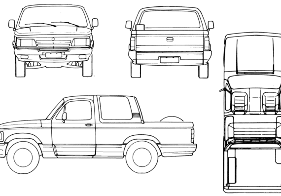 Brasinca Andaluz (1993) - Разные автомобили - чертежи, габариты, рисунки автомобиля