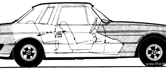 Bristol 412 S2 (1979) - Разные автомобили - чертежи, габариты, рисунки автомобиля