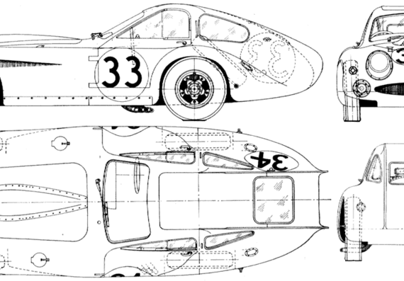 Bristol 450 - Гоночный Classics - чертежи, габариты, рисунки автомобиля