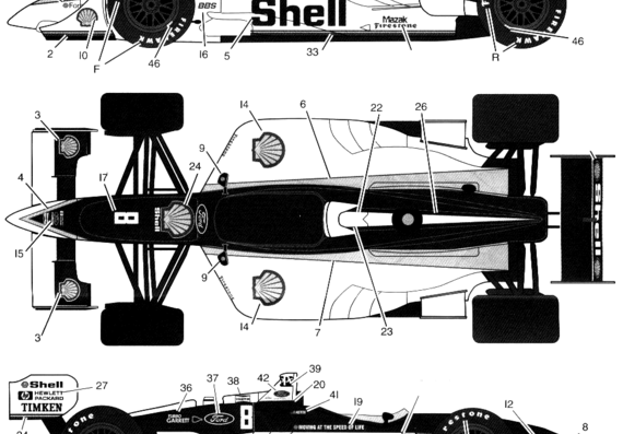 Bryan Herta Cart Series - Different cars - drawings, dimensions, pictures of the car