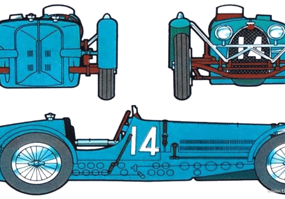 Bugatti T59 - Bugatti - drawings, dimensions, pictures of the car