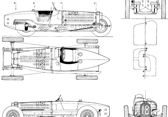 Bugatti T59 (1934) - Bugatti - drawings, dimensions, pictures of the car