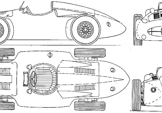 Bugatti Type 251 GP (1956) - Bugatti - drawings, dimensions, pictures of the car