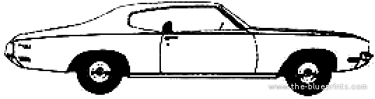 Buick Centurion 2-Door Hardtop (1972) - Бьюик - чертежи, габариты, рисунки автомобиля