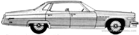 Buick Electra 225 Hardtop Sedan (1975) - Buick - drawings, dimensions, pictures of the car