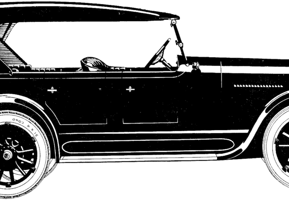 Buick Four Touring (1923) - Buick - drawings, dimensions, pictures of the car