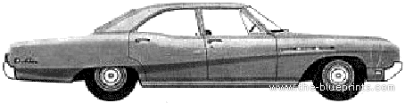 Buick LeSabre 4-Door Sedan (1968) - Buick - drawings, dimensions, pictures of the car