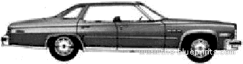 Buick LeSabre Hardtop Sedan (1975) - Buick - drawings, dimensions, pictures of the car