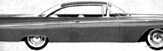 Buick Le Sabre 2-Door Hardtop (1959) - Бьюик - чертежи, габариты, рисунки автомобиля